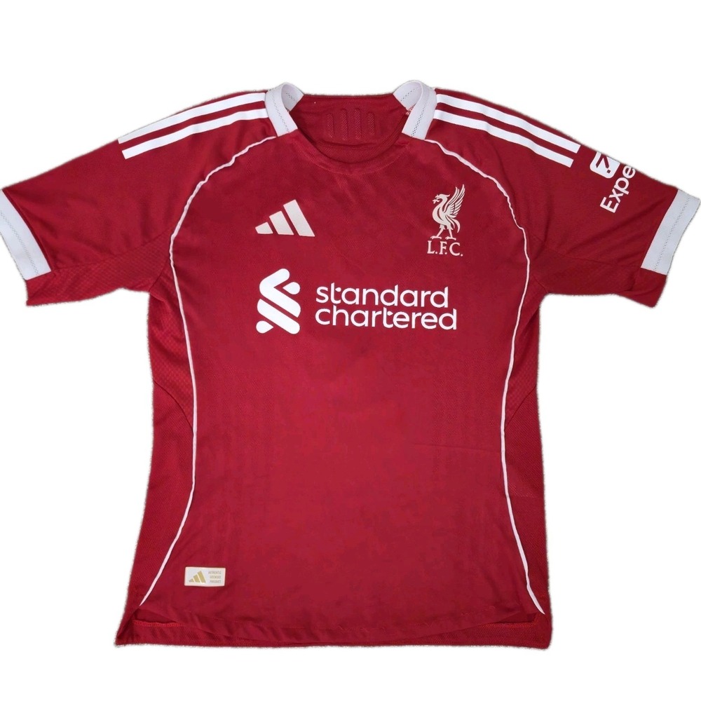 Liverpool 2024/2025 Home Shirt Florian Wirtz #7 Adidas Jersey Size Medium Red